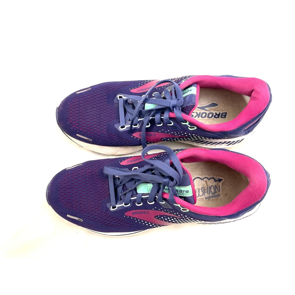 Brooks Adrenaline GTS‎ 22 Women 8.5 Purple Pink Running Shoes 1203531B403 - Picture 6 of 13